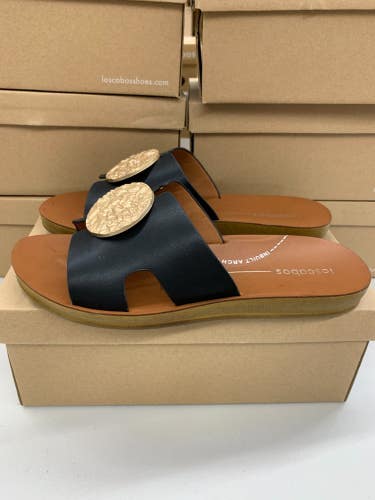 Los Cabos Hero Black Slide Metal Ornament Women's 37 38 39 40 41