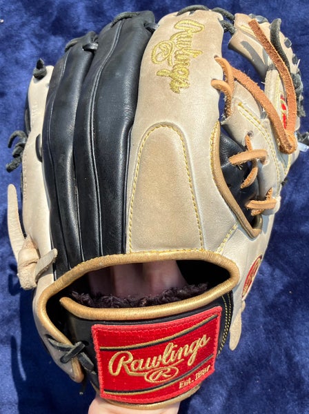 White Rawlings Encore RH Infield Baseball Glove 11.5" (Used)