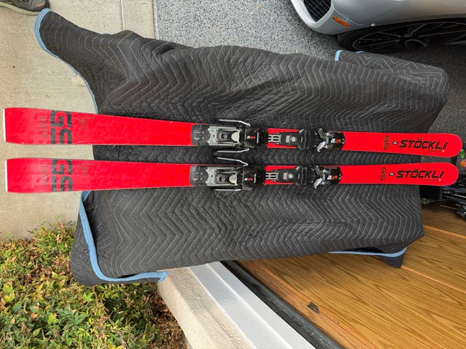 Stockli Laser GS FIS 168 cm With Bindings and plates