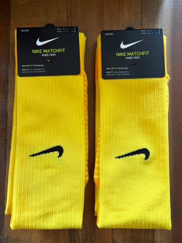 Yellow Adult Unisex Nike Socks (New)