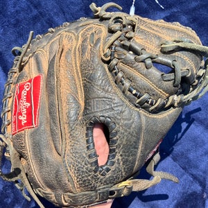 Brown Rawlings Fastback RH Catcher's Baseball Glove 32.5" (Used)