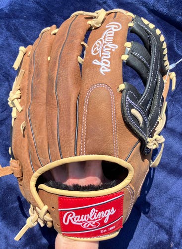 Brown Rawlings Premium Series RH Outfield Baseball Glove 12.75" (Used)