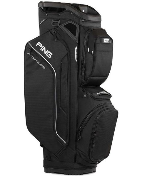 PING 2025 Pioneer 244 Cart Golf Bag 15-Way Divider Color: Black/White NEW!