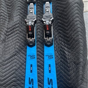 Stockli Laser SL FIS 150cm With Bindings and plates