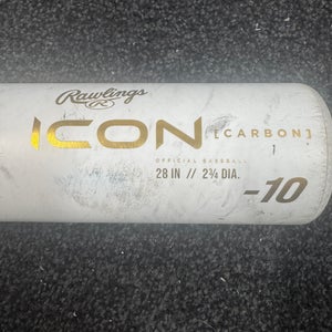 Rawlings Icon Composite USSSA Certified Bat (-10) 18 oz 28" (Used)
