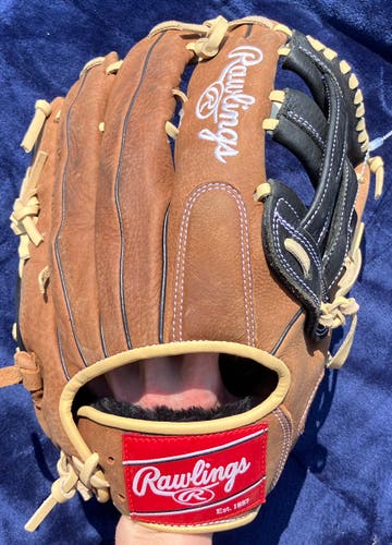Brown Rawlings Renegade LH Outfield Baseball Glove 13" (Used)