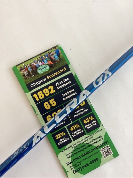 Accra GX Blue 100F M1 Graphite Hybrid Shaft 40 Inches Cobra Adaptor
