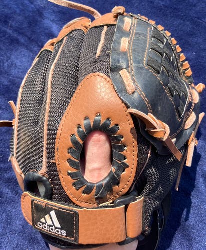 Brown Adidas Easy Close RH Baseball Glove 9.5" (Used)