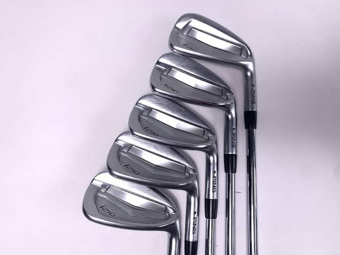 Ping i210 Iron Set 6-PW Black Dot KBS Tour 120 Stiff Steel Mens RH