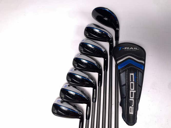 Cobra T-Rail 2021 Iron Set 4-PW Ultralite 45g Senior Graphite Mens RH