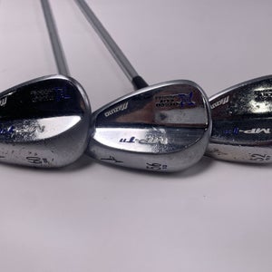 Mizuno MP T 11 White Satin Chrome Wedge Set 52* 7 | 56* 13 | 60* 8 DG Spinner RH