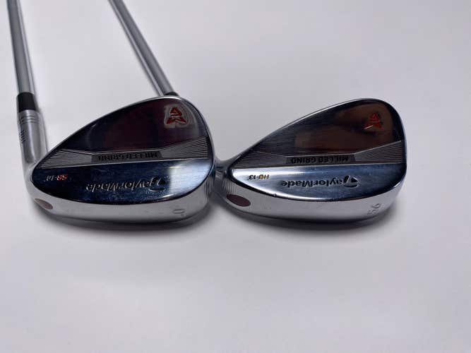 TaylorMade Milled Grind Satin Chrome Wedge Set 56* 13 | 60* 10 DG Wedge RH
