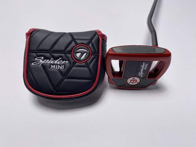 TaylorMade Spider Mini Red Putter 35" SuperStroke Pistol GTR 1.0 Mens RH HC NEW