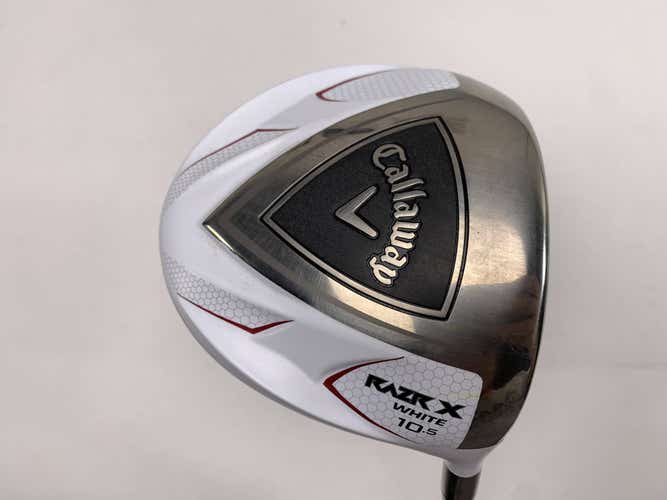 Callaway Razr X White Driver 10.5* Grafalloy Pro Launch Regular Graphite Mens RH