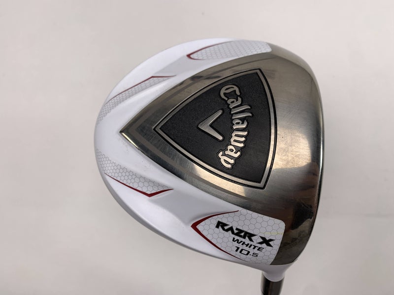 Callaway Razr X White Driver 10.5* Grafalloy Pro Launch Regular Graphite Mens RH