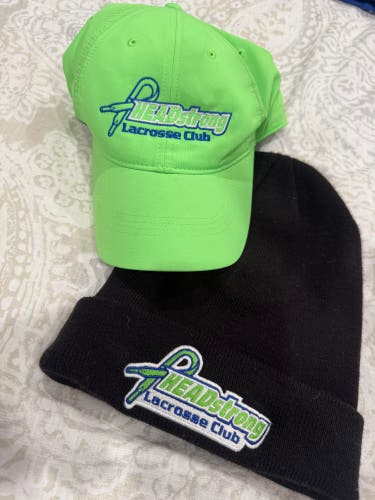 Two HEADstrong Lacrosse Club Nike Hats