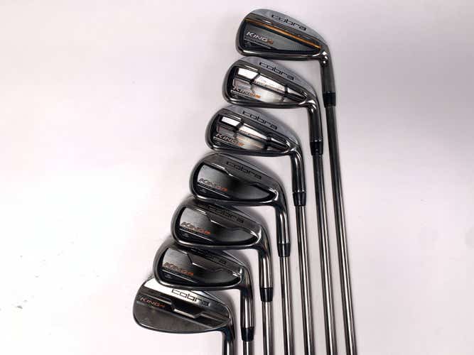 Cobra KING F6 Iron Set 5-PW+GW UST Mamiya Recoil 680 F4 Stiff Graphite Mens RH