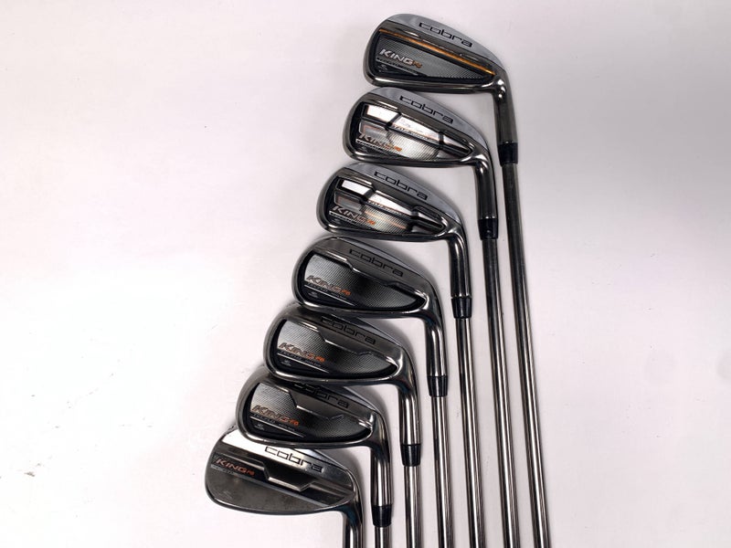 Cobra KING F6 Iron Set 5-PW+GW UST Mamiya Recoil 680 F4 Stiff Graphite Mens RH
