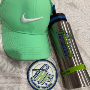 Nike Green Hat and Water Bottle - HEADstrong Foundation Club Patch