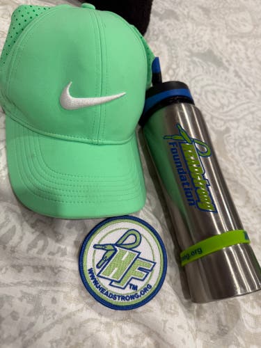 Nike Green Hat and Water Bottle - HEADstrong Foundation Club Patch