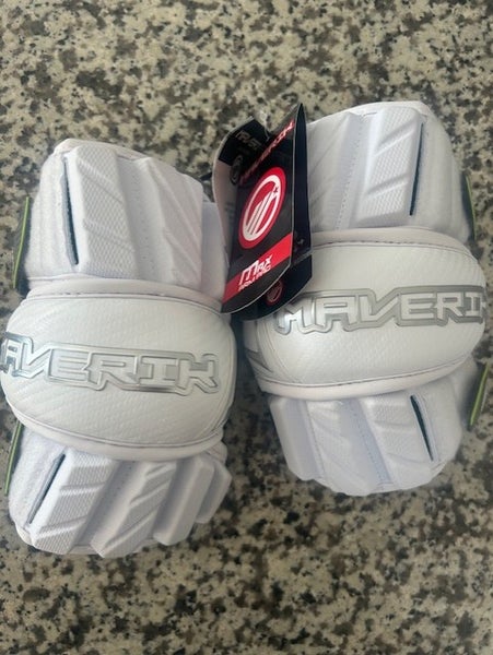Maverik Max lacrosse arm pads NEW white L large