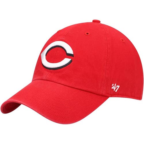 Cincinnati Reds '47 Brand MLB Clean Up Adjustable Strapback Hat Dad Cap