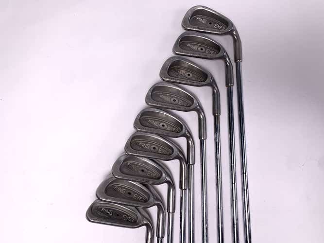 Ping Eye 2 Iron Set 2-LW Karsten ZZ-Lite Regular Steel Mens RH- Missing 3 & PW