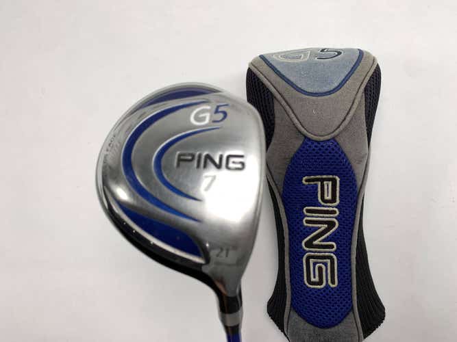 Ping G5 7 Fairway Wood 21* Grafalloy ProLaunch Blue 75g Stiff RH HC