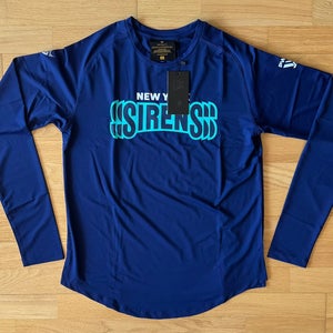 Pro Stock PWHL Hockey New York Sirens Long Sleeve Shirt - Size S (NEW)