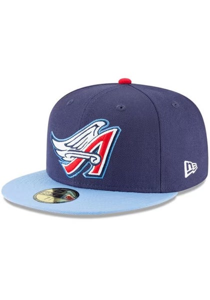 New Era Los Angeles Angels 2 Tone Mens Navy Blue Cooperstown 59FIFTY Fitted Hat