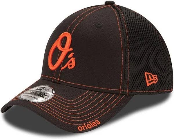 Baltimore Orioles O's  New Era NFL Neo 39THIRTY Stretch Fit Flex Mesh Cap Hat