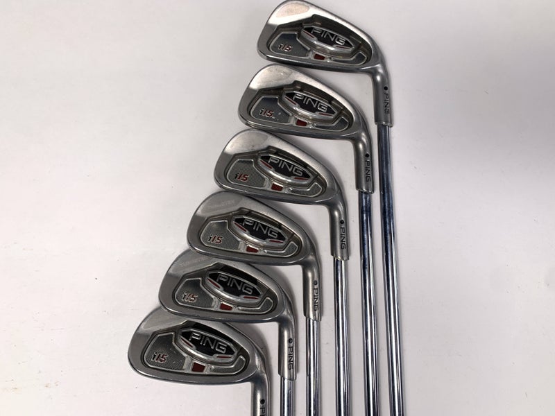 Ping i15 Iron Set 5-PW Black Dot AWT Regular Steel Mens RH