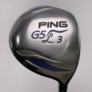 Ping G5 Ladies 3 Fairway Wood 18* ULT50F Ladies Graphite Womens RH Midsize Grip