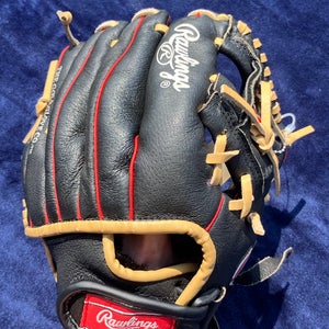 Black Rawlings Highlight Series RH Infield Baseball Glove 10.5" (Used)