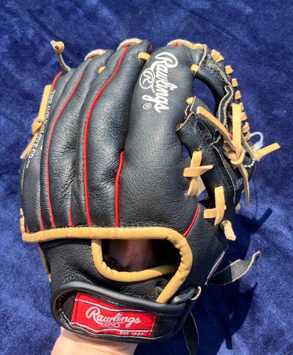 Black Rawlings Highlight Series RH Infield Baseball Glove 10.5" (Used)