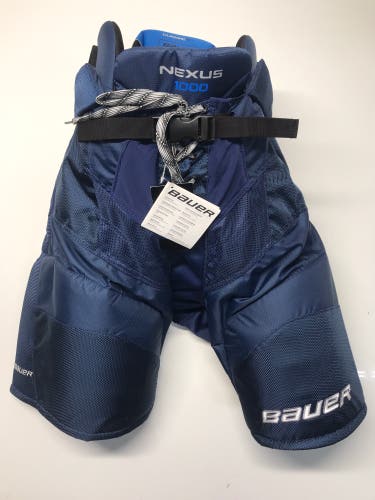 New! Bauer Nexus 1000 Hockey Pants Senior Small Navy Blue