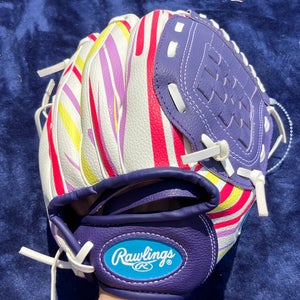 Purple Rawlings Storm RH Softball Glove 10" (Used)
