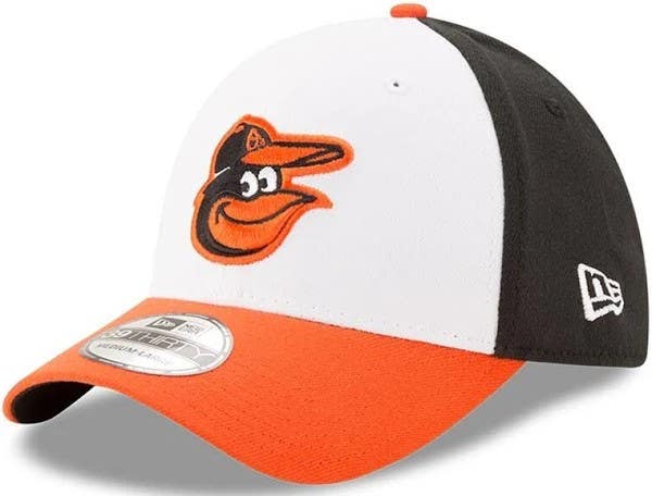 Baltimore Orioles 2 Tone New Era 39THIRTY MLB Team Classic Stretch Flex Cap Hat