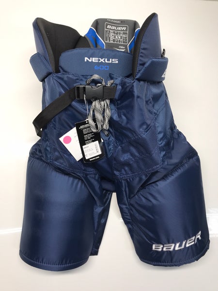 New!! Bauer Nexus 600 Hockey Pants Senior Medium Navy Blue