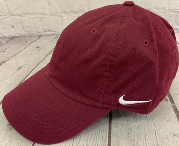 Adult Unisex Nike Activewear Cap One Size Fits Most Adjustable Metal Buckle Red