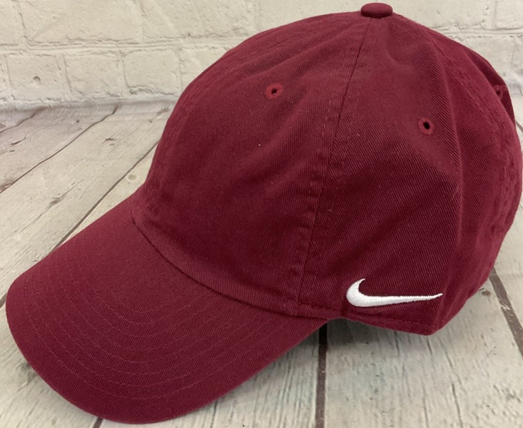Adult Unisex Nike Activewear Cap One Size Fits Most Adjustable Metal Buckle Red