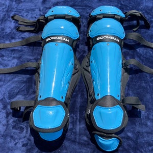Blue Youth Boombah Catcher's Leg Guard (Used)