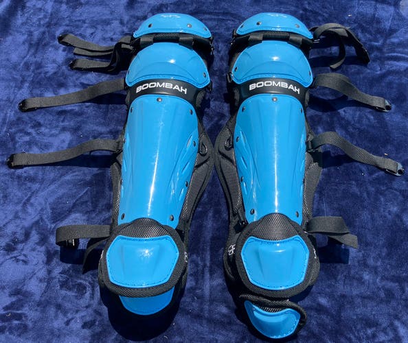 Blue Youth Boombah Catcher's Leg Guard (Used)