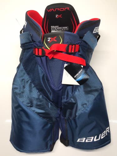 New!! Bauer VAPOR 2X Hockey Pants Senior Medium Navy Blue