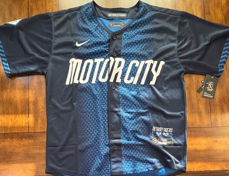 Detroit Tigers City Connect Motor City Riley Greene Adult Large NWT