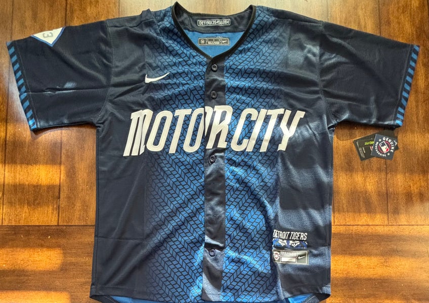 Detroit Tigers City Connect Motor City Riley Greene Adult Medium NWT