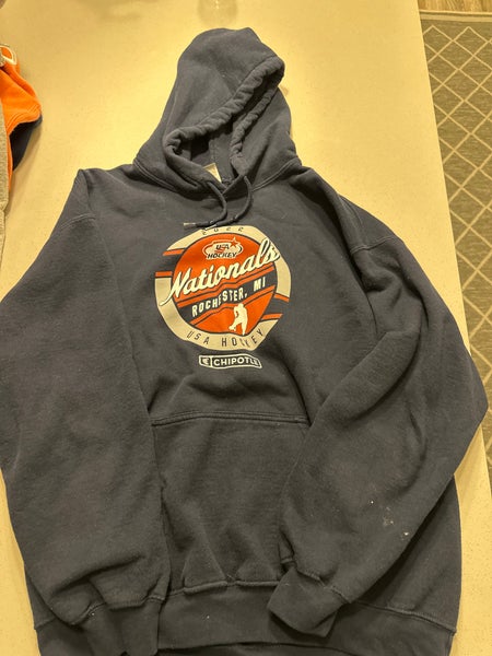 USA Hockey Blue Men's Large hooded Sweatshirt (Used)