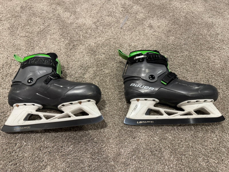 Bauer Konekt HF2 Goalie Skates, Size 5, Includes LSPulseTI Steel (Used)