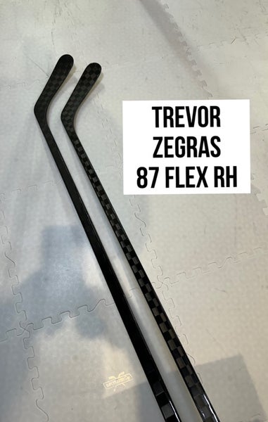 Senior(2x)Right Zegras 87 Flex ProBlackStock™ Unbranded Blackouts Pro Stock Hockey Sticks