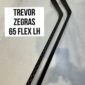 Senior(2x)Left Zegras 65 Flex ProBlackStock™ Unbranded Blackouts Pro Stock Hockey Sticks